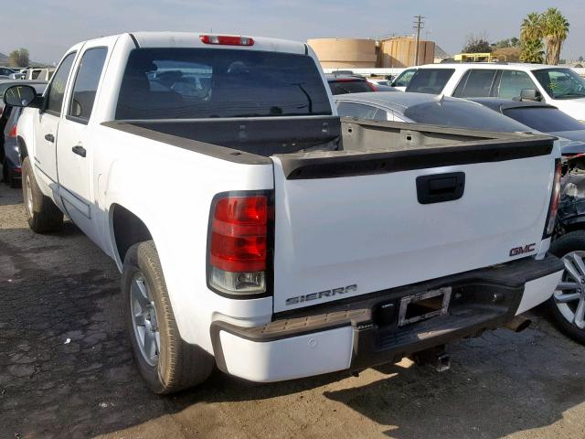 2GTEC638781155811 - 2008 GMC NEW SIERRA WHITE photo 3