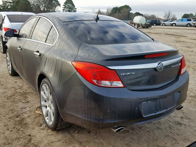 2G4GU5GV9D9129962 - 2013 BUICK REGAL PREM CHARCOAL photo 3