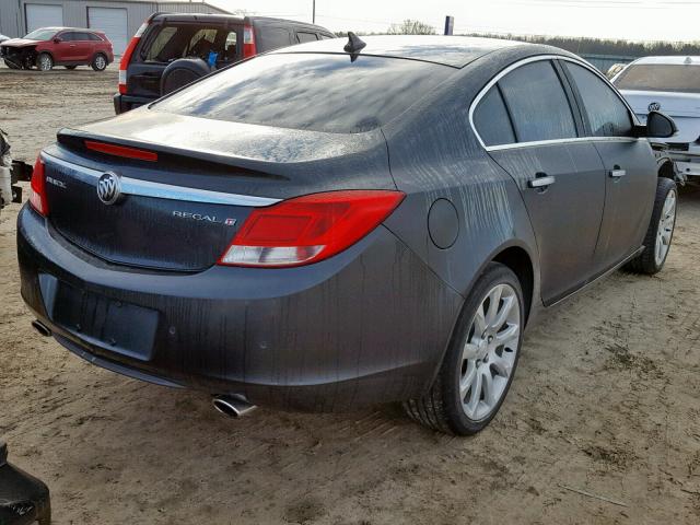 2G4GU5GV9D9129962 - 2013 BUICK REGAL PREM CHARCOAL photo 4