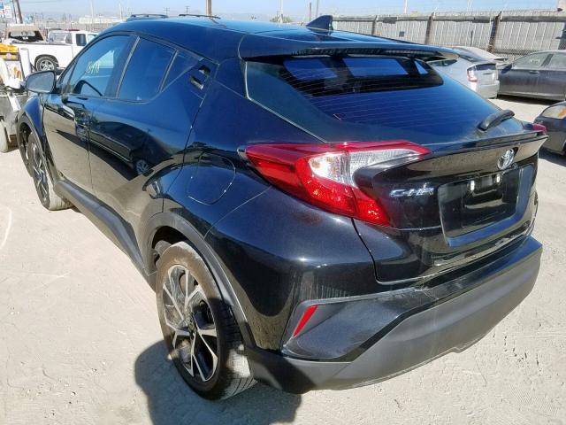 NMTKHMBX6JR022570 - 2018 TOYOTA C-HR XLE BLACK photo 3