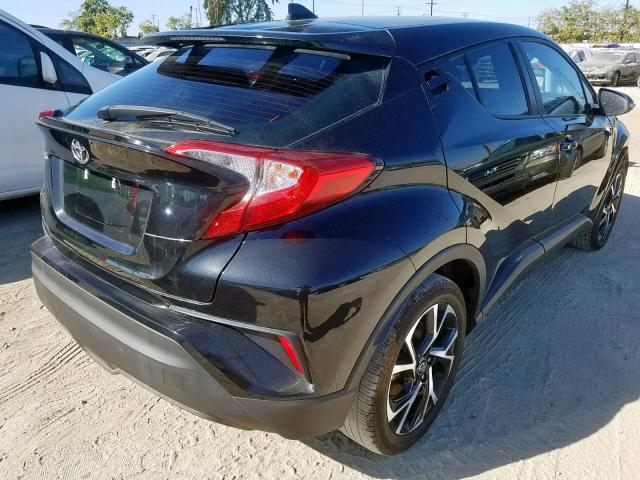 NMTKHMBX6JR022570 - 2018 TOYOTA C-HR XLE BLACK photo 4