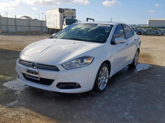 1C3CDFCA7DD302901 - 2013 DODGE DART LIMIT WHITE photo 2