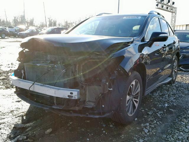 5J8TB4H75GL014499 - 2016 ACURA RDX ADVANC BLACK photo 2