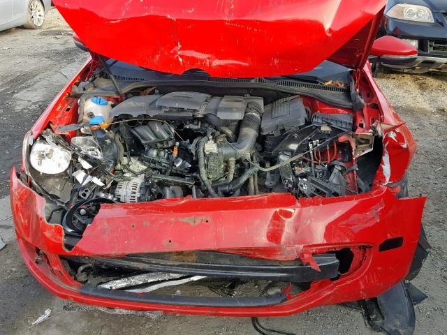 WVWDB7AJ6AW269730 - 2010 VOLKSWAGEN GOLF 红色 照片 7