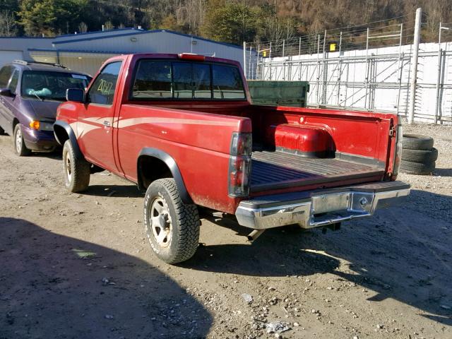 1N6SD11Y1RC362323 - 1994 NISSAN TRUCK XE RED photo 3