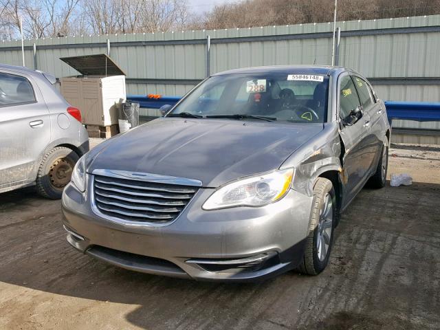 1C3CCBBB3CN210621 - 2012 CHRYSLER 200 TOURIN GRAY photo 2