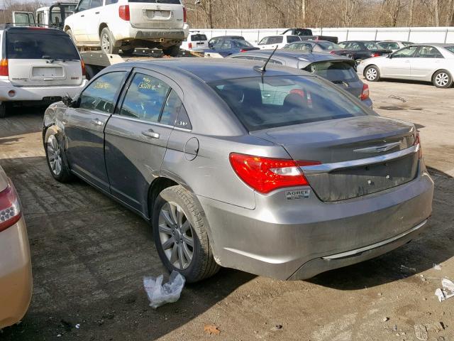 1C3CCBBB3CN210621 - 2012 CHRYSLER 200 TOURIN GRAY photo 3