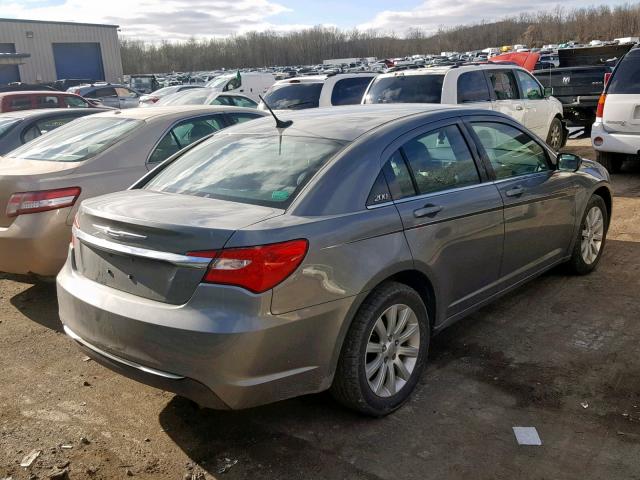 1C3CCBBB3CN210621 - 2012 CHRYSLER 200 TOURIN GRAY photo 4