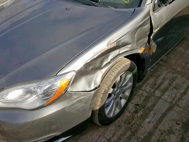 1C3CCBBB3CN210621 - 2012 CHRYSLER 200 TOURIN GRAY photo 9