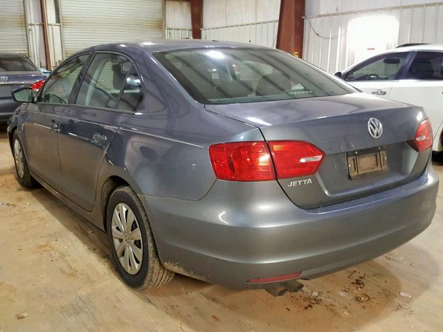 3VW2K7AJ3EM294689 - 2014 VOLKSWAGEN JETTA BASE Գրաֆիտ լուսանկար 3
