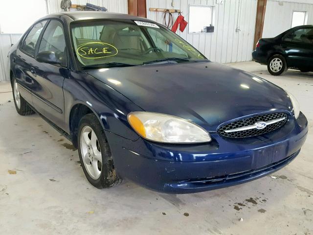 1FAFP55U31A209636 - 2001 FORD TAURUS SES BLUE photo 1