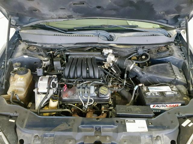 1FAFP55U31A209636 - 2001 FORD TAURUS SES BLUE photo 7