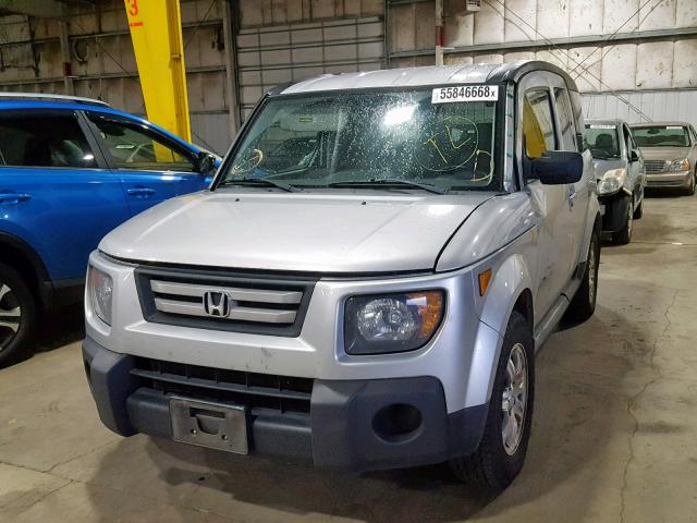 5J6YH287X8L005459 - 2008 HONDA ELEMENT EX SILVER photo 2