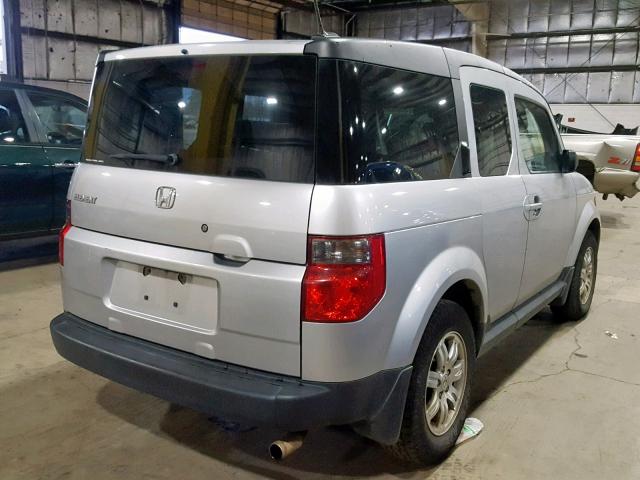 5J6YH287X8L005459 - 2008 HONDA ELEMENT EX SILVER photo 4