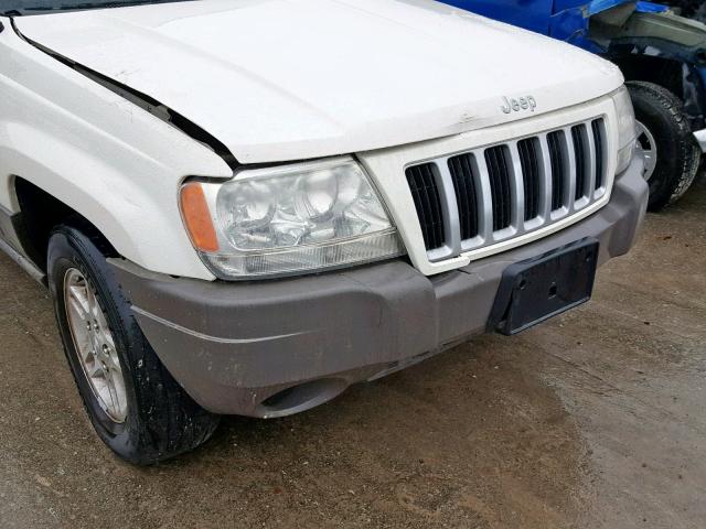 1J4GW48S84C413776 - 2004 JEEP GRAND CHER WHITE photo 9