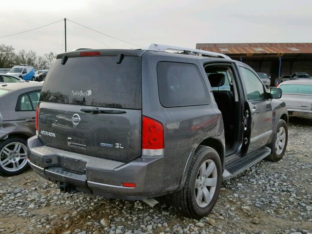 5N1BA0ND7BN606592 - 2011 NISSAN ARMADA SV GRAY photo 4