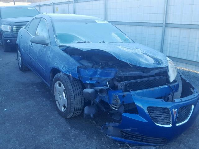 1G2ZF58B674135158 - 2007 PONTIAC G6 VALUE L BLUE photo 1