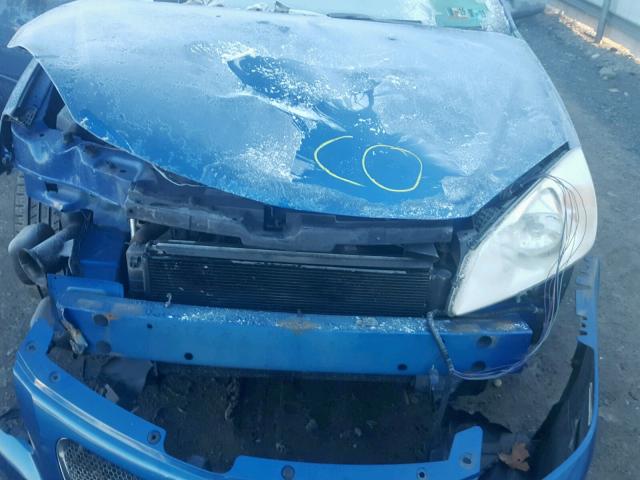 1G2ZF58B674135158 - 2007 PONTIAC G6 VALUE L BLUE photo 7