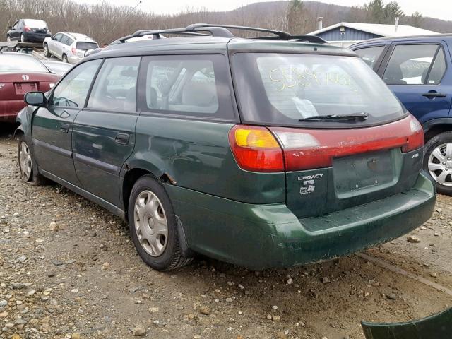 4S3BH635927303624 - 2002 SUBARU LEGACY L GREEN photo 3