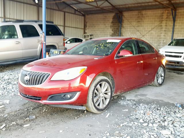 2G4GN5EX4E9175315 - 2014 BUICK REGAL PREM BURGUNDY photo 2