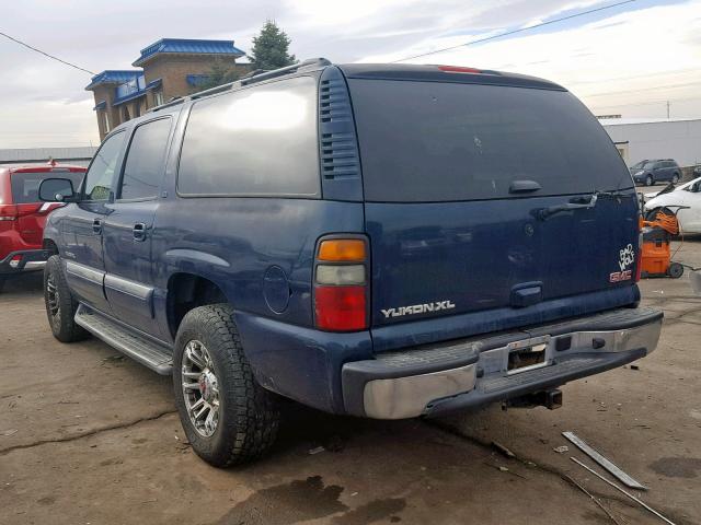 1GKFK16Z16J169919 - 2006 GMC YUKON XL K BLUE photo 3