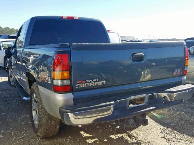 1GTEK19T56Z121078 - 2006 GMC NEW SIERRA TEAL photo 3