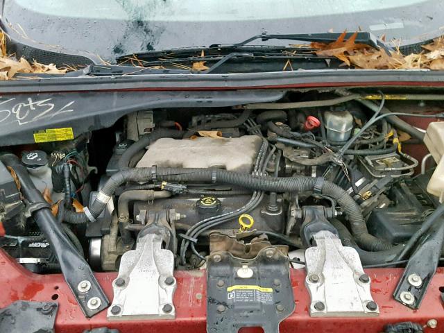 1GNDX13E52D177642 - 2002 CHEVROLET VENTURE LU RED photo 7