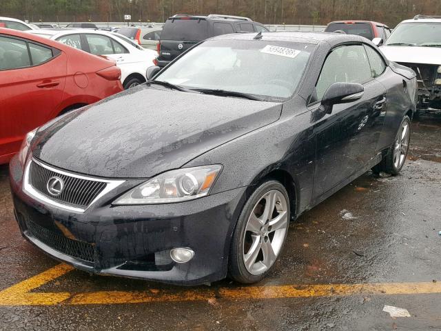 JTHFF2C28C2526093 - 2012 LEXUS IS 250 BLACK photo 2