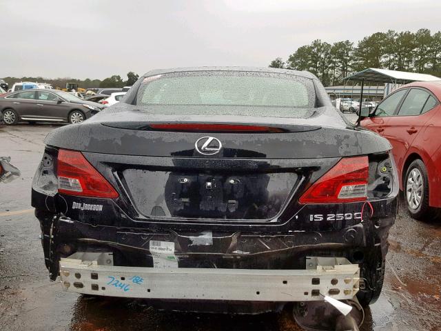 JTHFF2C28C2526093 - 2012 LEXUS IS 250 BLACK photo 9