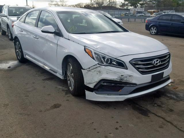 5NPE34AF2FH117825 - 2015 HYUNDAI SONATA SPO WHITE photo 1