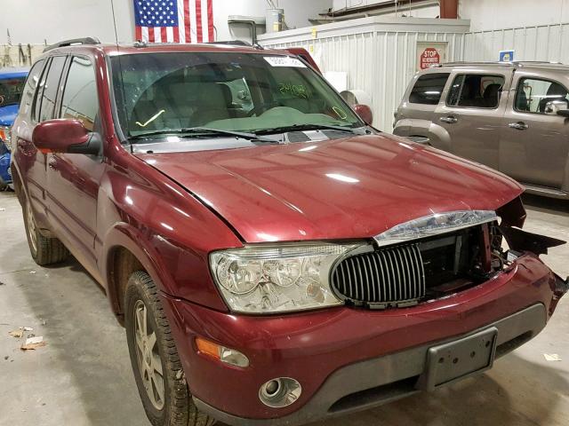 5GADT13S642327865 - 2004 BUICK RAINIER CX MAROON photo 1