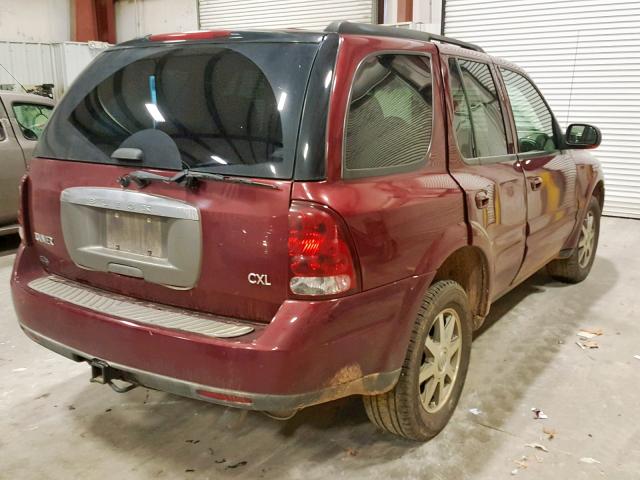 5GADT13S642327865 - 2004 BUICK RAINIER CX MAROON photo 4