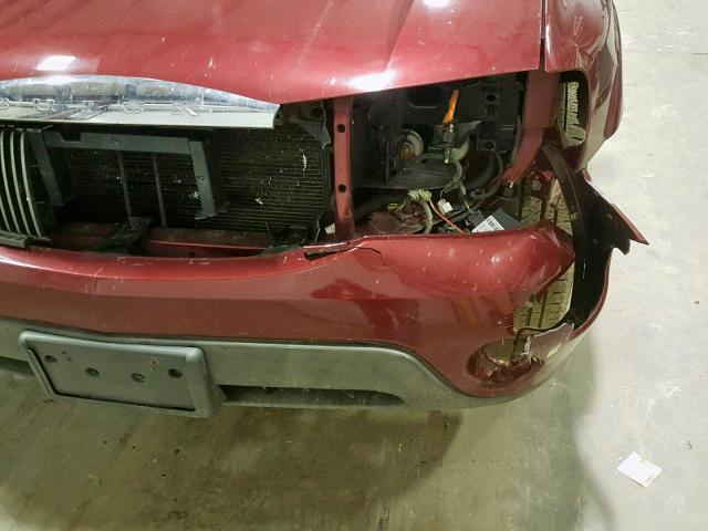 5GADT13S642327865 - 2004 BUICK RAINIER CX MAROON photo 9