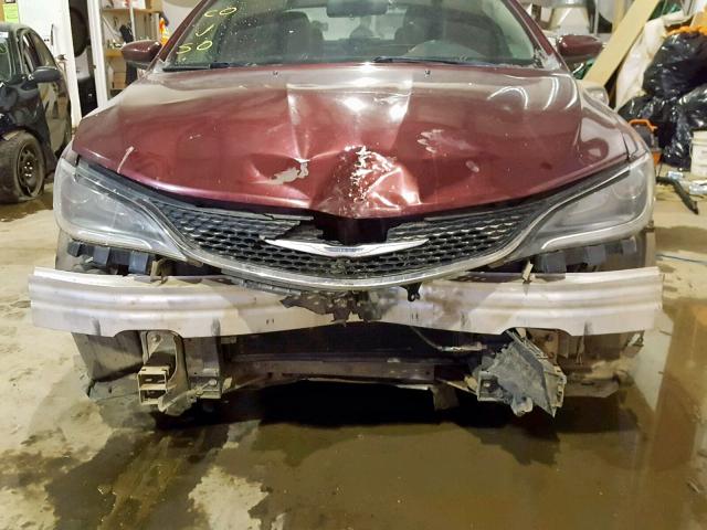 1C3CCCFB0FN599903 - 2015 CHRYSLER 200 LX RED photo 9