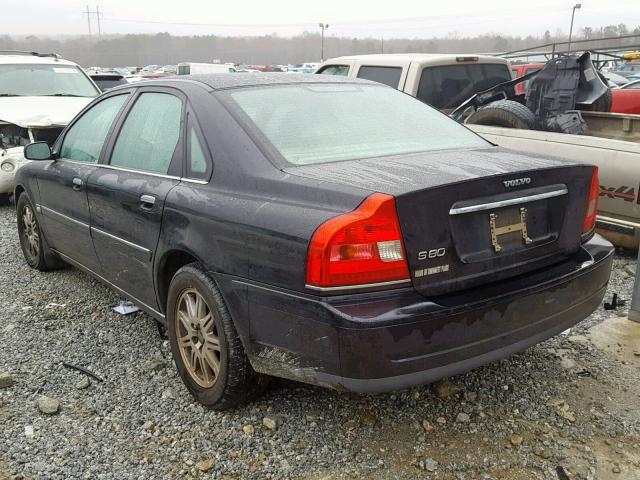 YV1TS592651394219 - 2005 VOLVO S80 2.5T BLACK photo 3