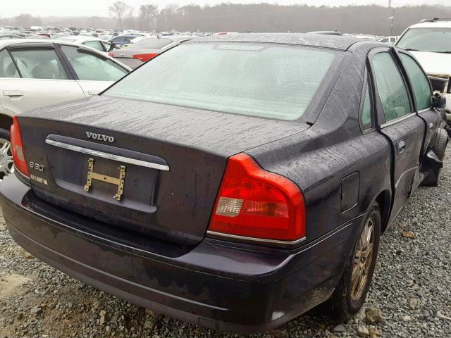 YV1TS592651394219 - 2005 VOLVO S80 2.5T BLACK photo 4