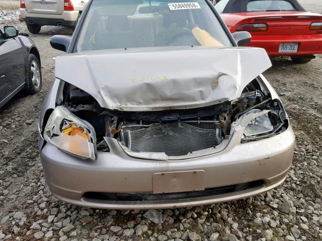 2HGES16473H934870 - 2003 HONDA CIVIC DX GOLD photo 9