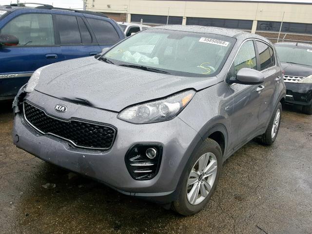 KNDPMCAC6H7285013 - 2017 KIA SPORTAGE L GRAY photo 2