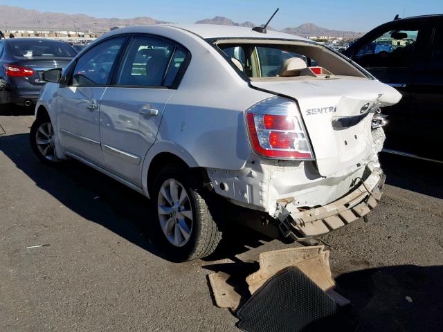 3N1AB6AP5AL714341 - 2010 NISSAN SENTRA 2.0 WHITE photo 3