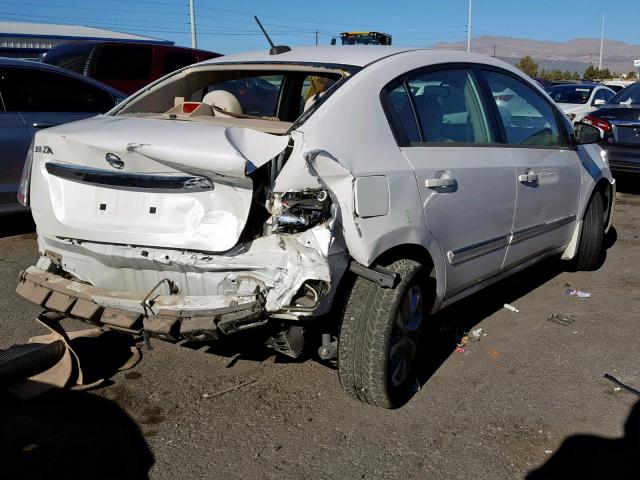 3N1AB6AP5AL714341 - 2010 NISSAN SENTRA 2.0 WHITE photo 4