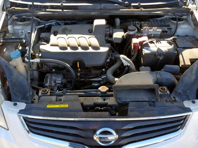 3N1AB6AP5AL714341 - 2010 NISSAN SENTRA 2.0 WHITE photo 7