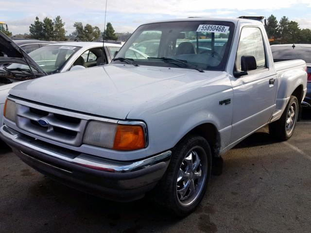 1FTCR10A4VPB39953 - 1997 FORD RANGER WHITE photo 2