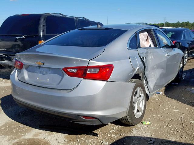 1G1ZB5ST6JF148392 - 2018 CHEVROLET MALIBU LS ვერცხლისფერი ფოტო 4