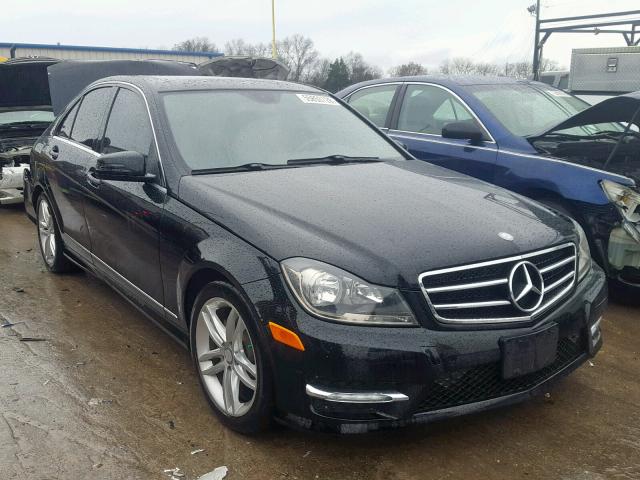 WDDGF4HB0ER319126 - 2014 MERCEDES-BENZ C250 BLACK photo 1