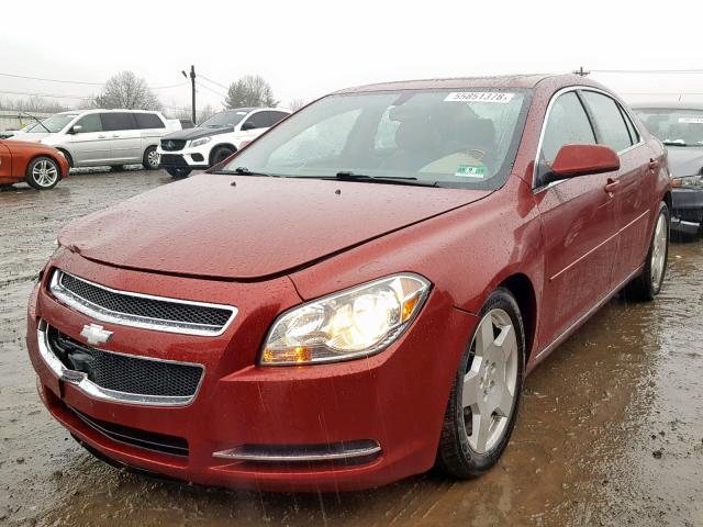 1G1ZD5E73AF179110 - 2010 CHEVROLET MALIBU 2LT MAROON photo 2