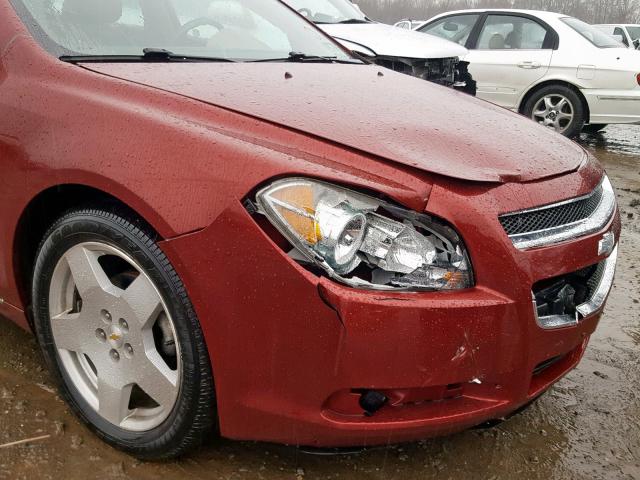 1G1ZD5E73AF179110 - 2010 CHEVROLET MALIBU 2LT MAROON photo 9