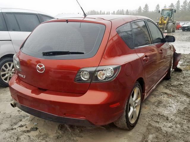 JM1BK143461531525 - 2006 MAZDA 3 HATCHBAC RED photo 4