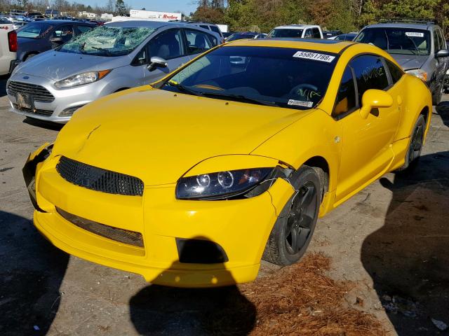 4A3AK24F49E038742 - 2009 MITSUBISHI ECLIPSE GS YELLOW photo 2