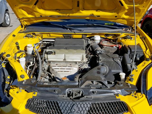 4A3AK24F49E038742 - 2009 MITSUBISHI ECLIPSE GS YELLOW photo 7