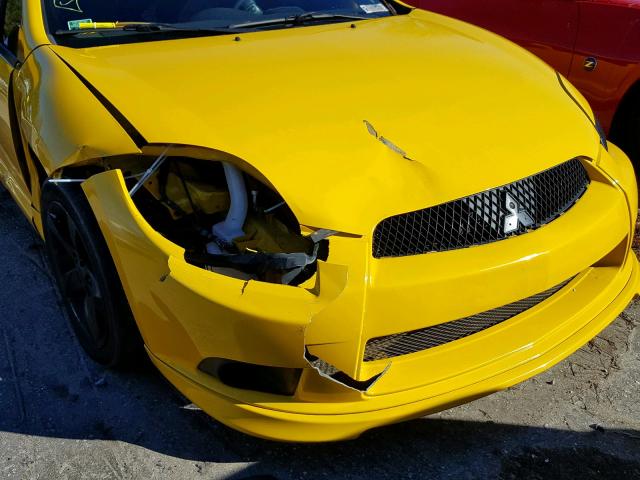 4A3AK24F49E038742 - 2009 MITSUBISHI ECLIPSE GS YELLOW photo 9